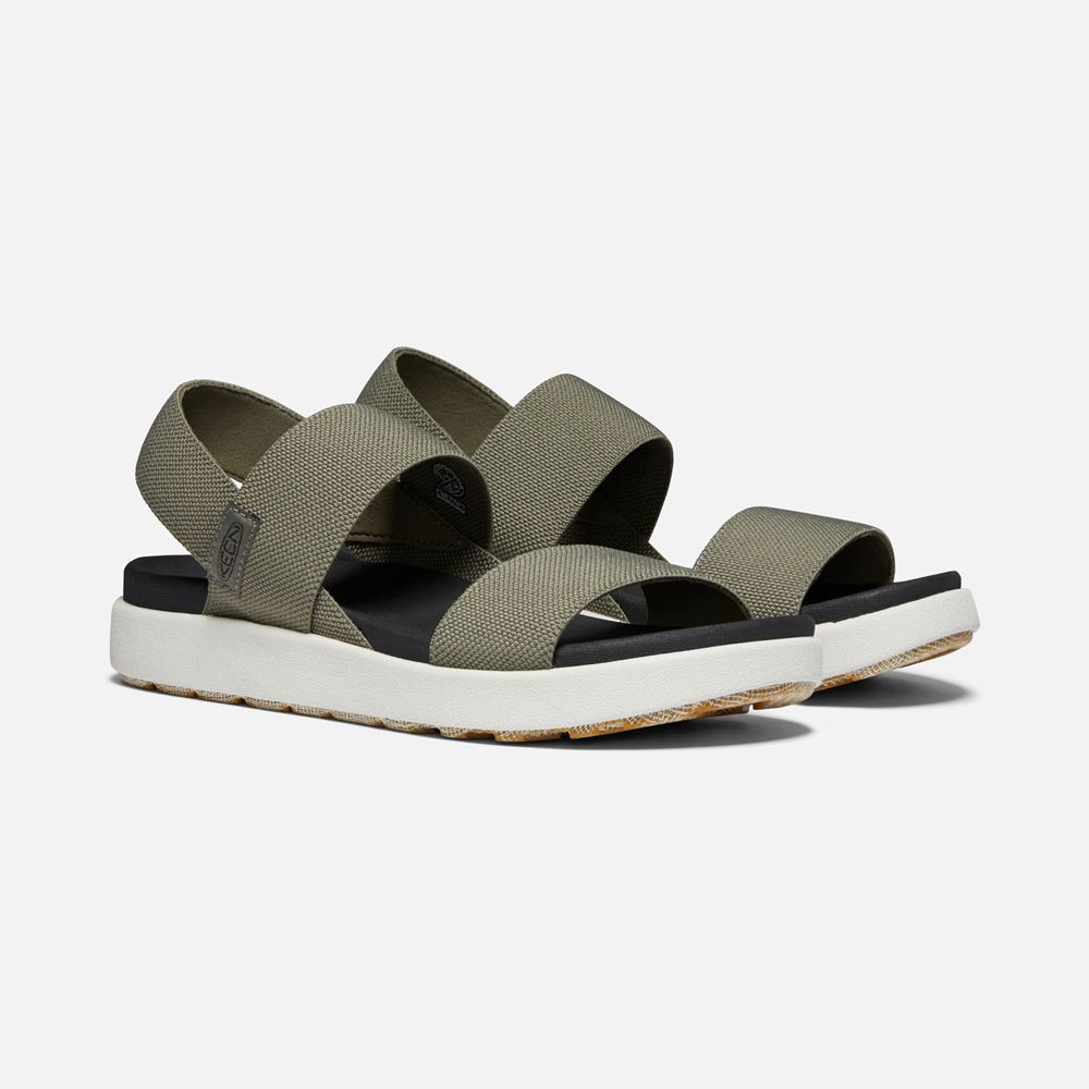 Keen Strandsandaler Dam Olivgröna - Elle Backstrap - 498610UFT